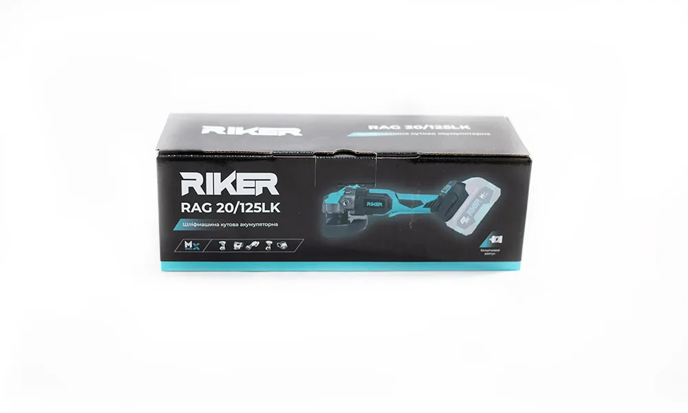 RIKER Шліфмашина кутова акумуляторна RAG 20/125LK