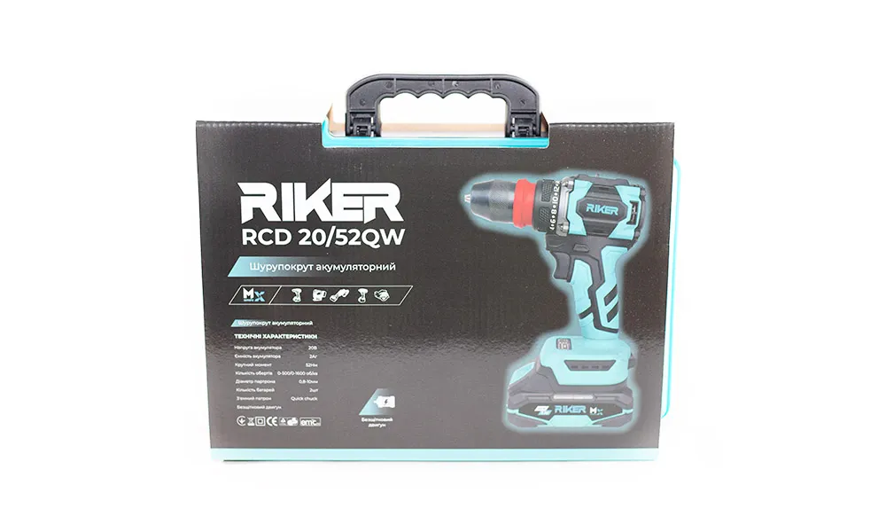 RIKER Шуруповерт акумуляторний RCD 20/52QW