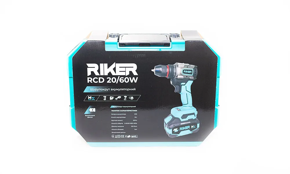 RIKER Шуруповерт акумуляторний RCD 20/60W