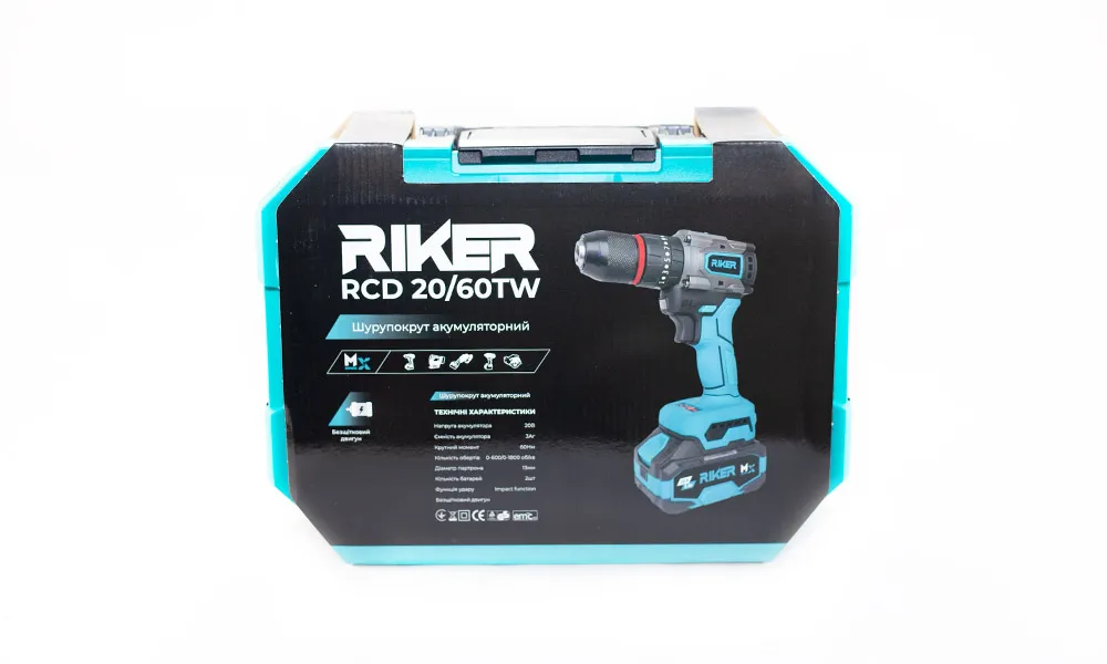 RIKER Шуруповерт акумуляторний RCD 20/60TW