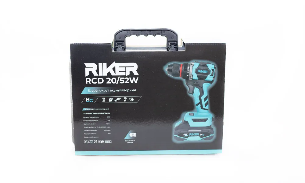 RIKER Шуруповерт акумуляторний RCD 20/52W