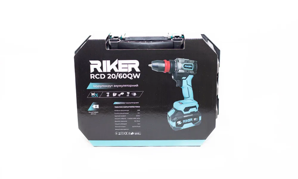 RIKER Шуруповерт акумуляторний RCD 20/60QW